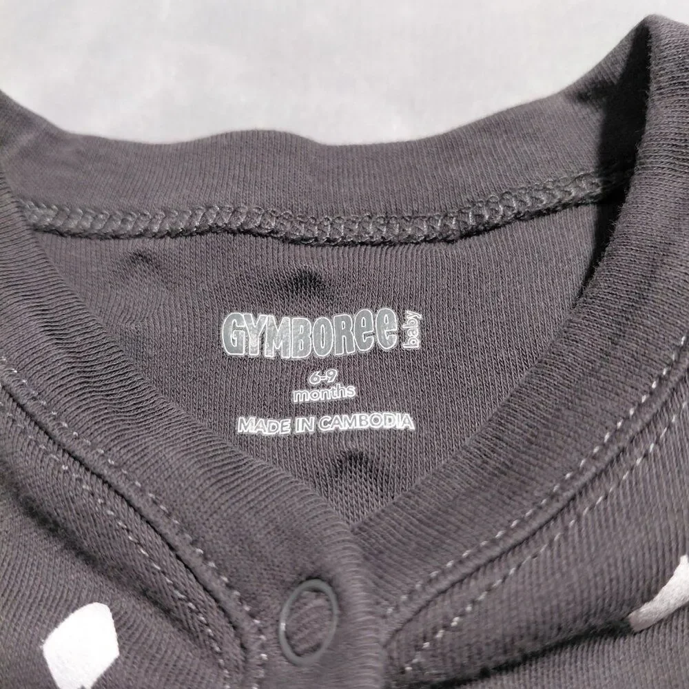NEW! Gymboree 6-9M 100% Cotton Footed One-Piece Footie Sleeper Full Snap
